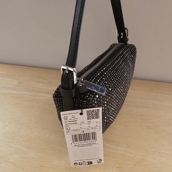 NWT Mango crystal shoulder bag - Picture 8 of 12